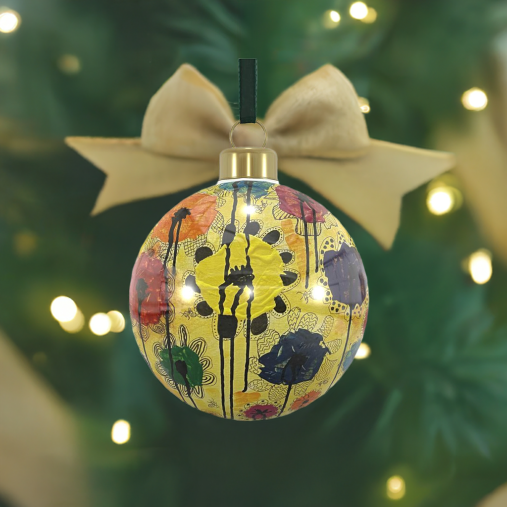 Unique Abstract Bone China Bauble