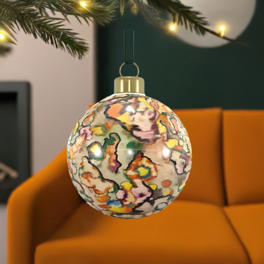 Unique Abstract Bone China Bauble