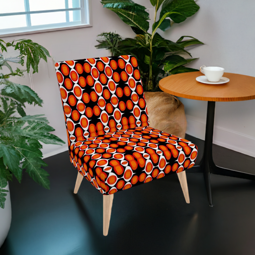 Occasional Chair with a Retro Design