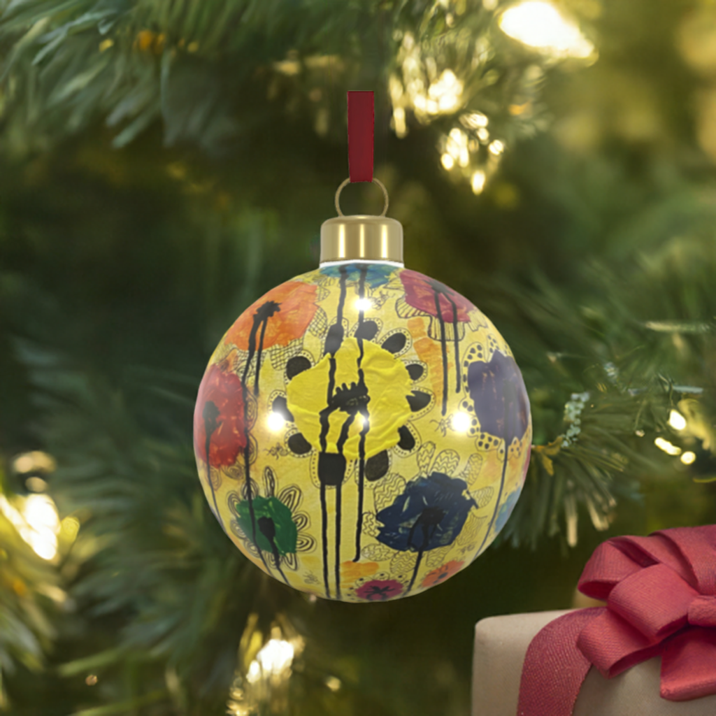 Unique Abstract Bone China Bauble