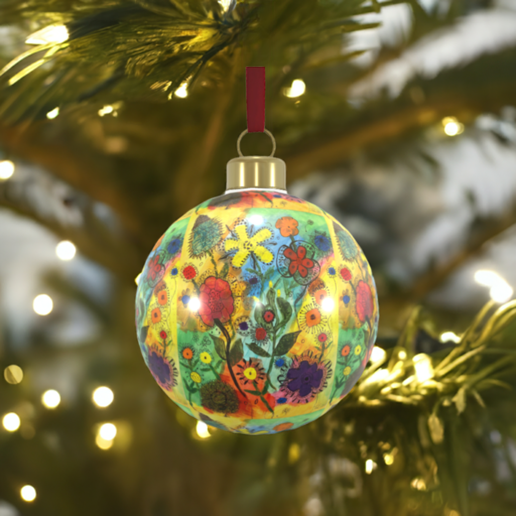 Unique Abstract Bone China Bauble