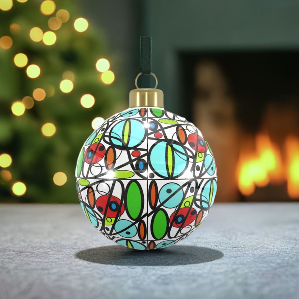 Unique Abstract Bone China Bauble