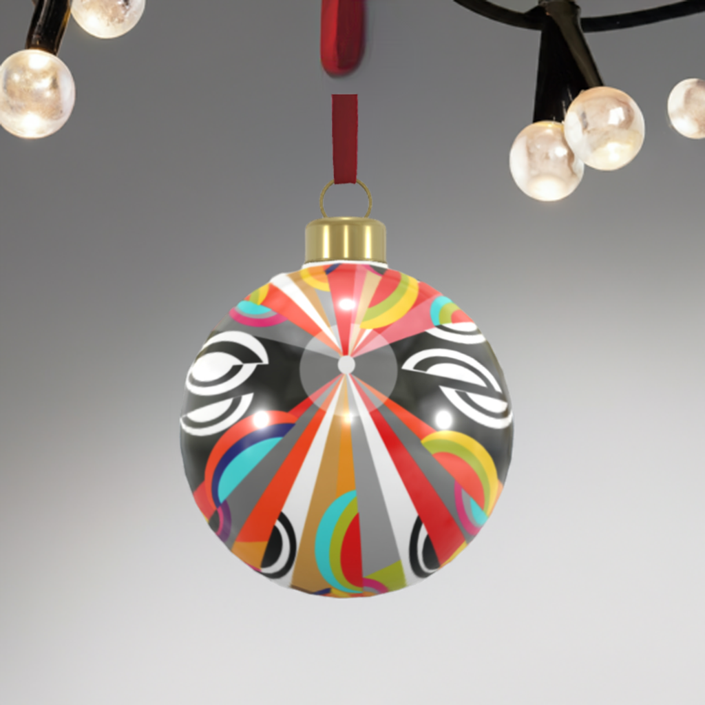 Unique Abstract Bone China Bauble