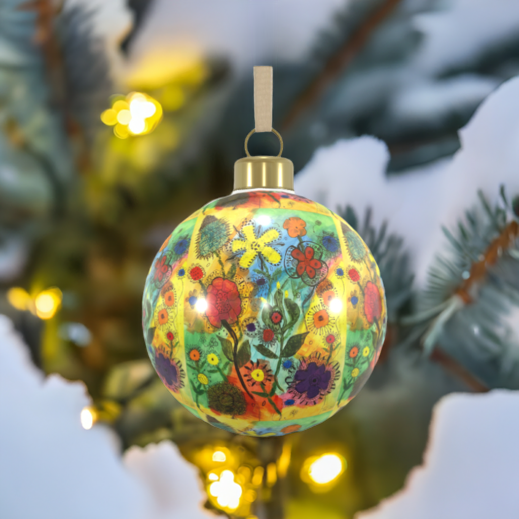 Unique Abstract Bone China Bauble