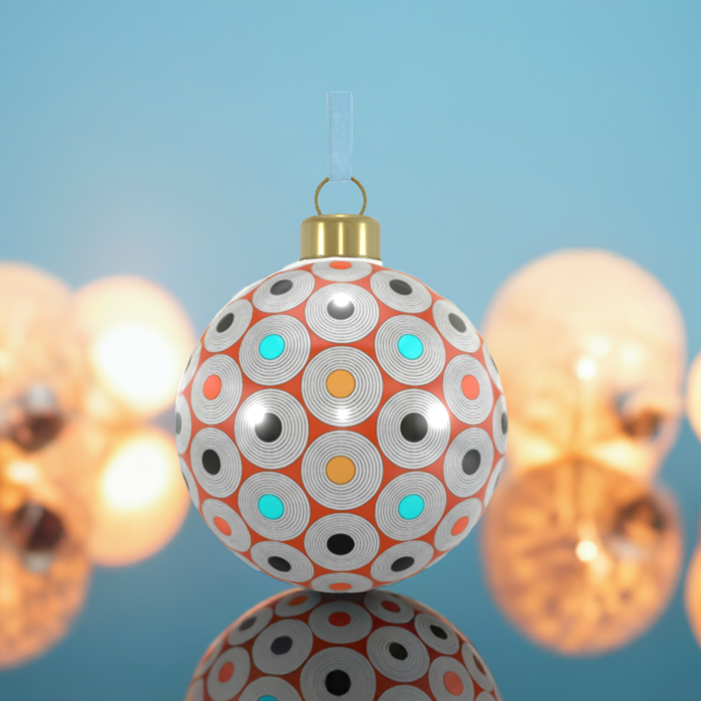Unique Abstract Bone China Bauble