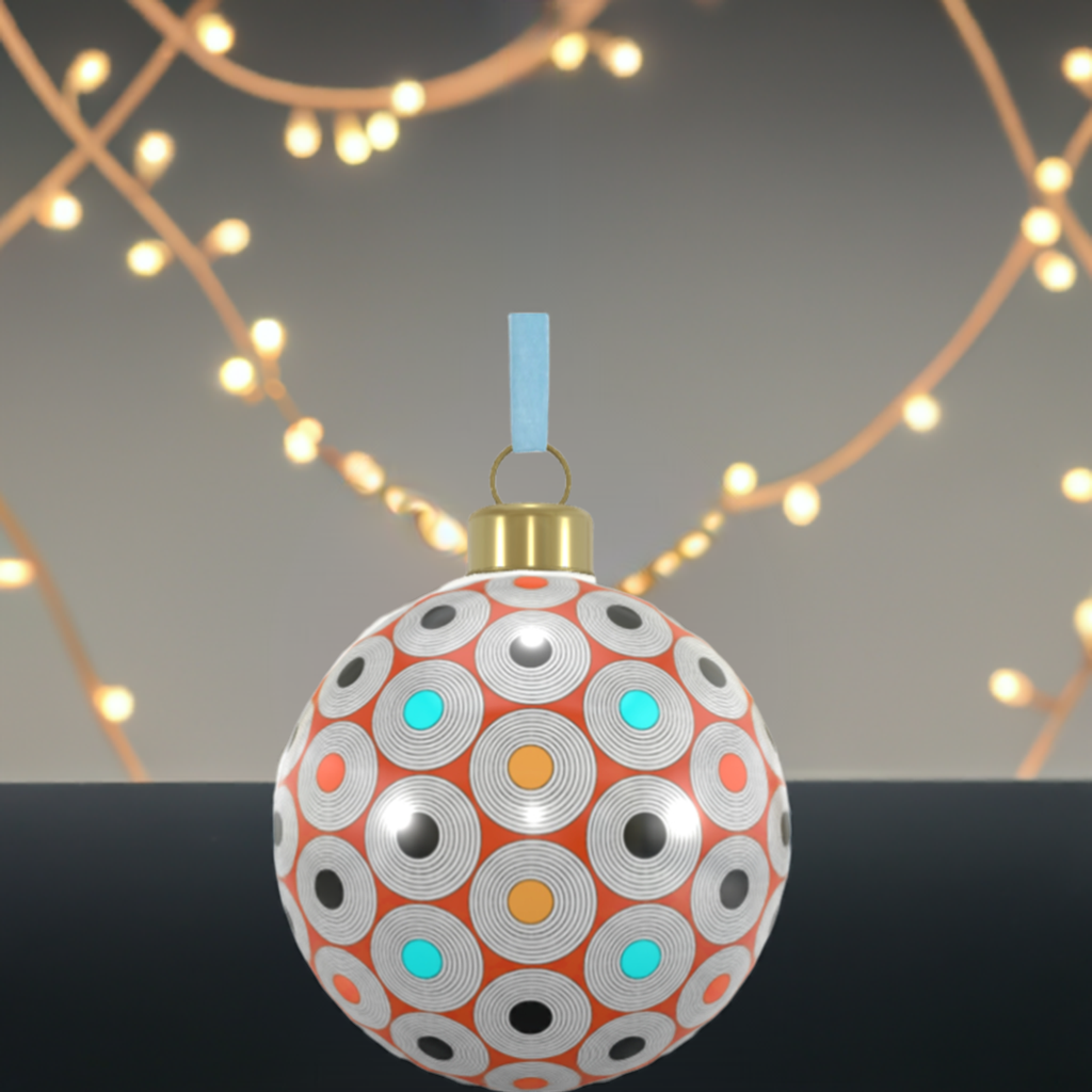 Unique Abstract Bone China Bauble