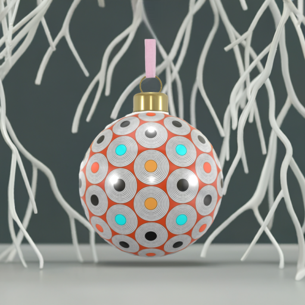 Unique Abstract Bone China Bauble