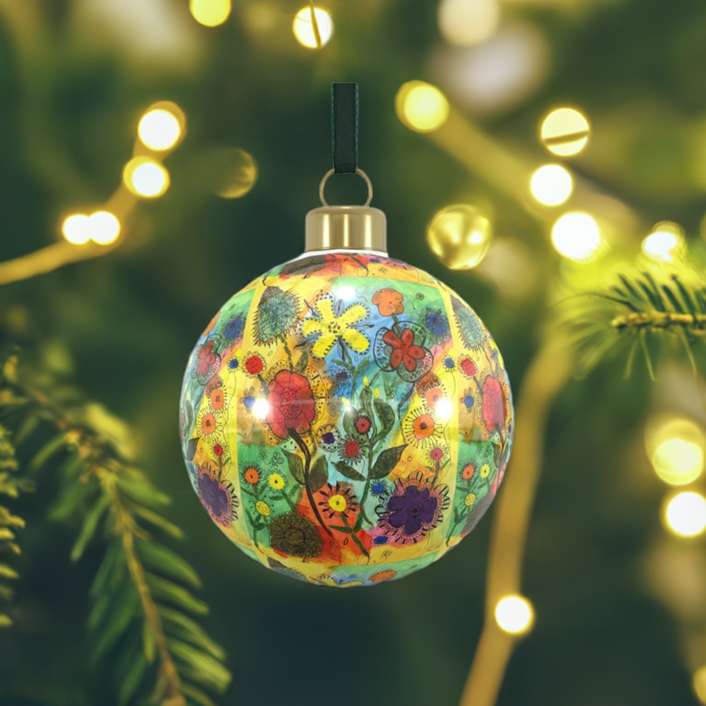 Unique Abstract Bone China Bauble